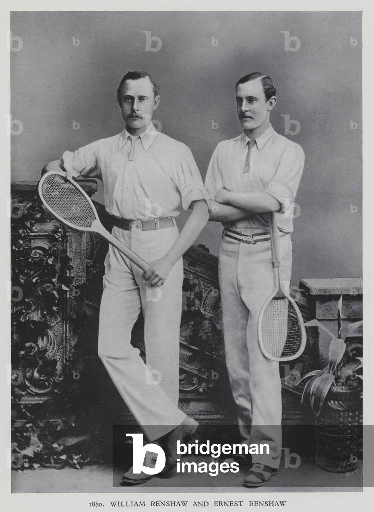 1880, William Renshaw and Ernest Renshaw (b/w photo)