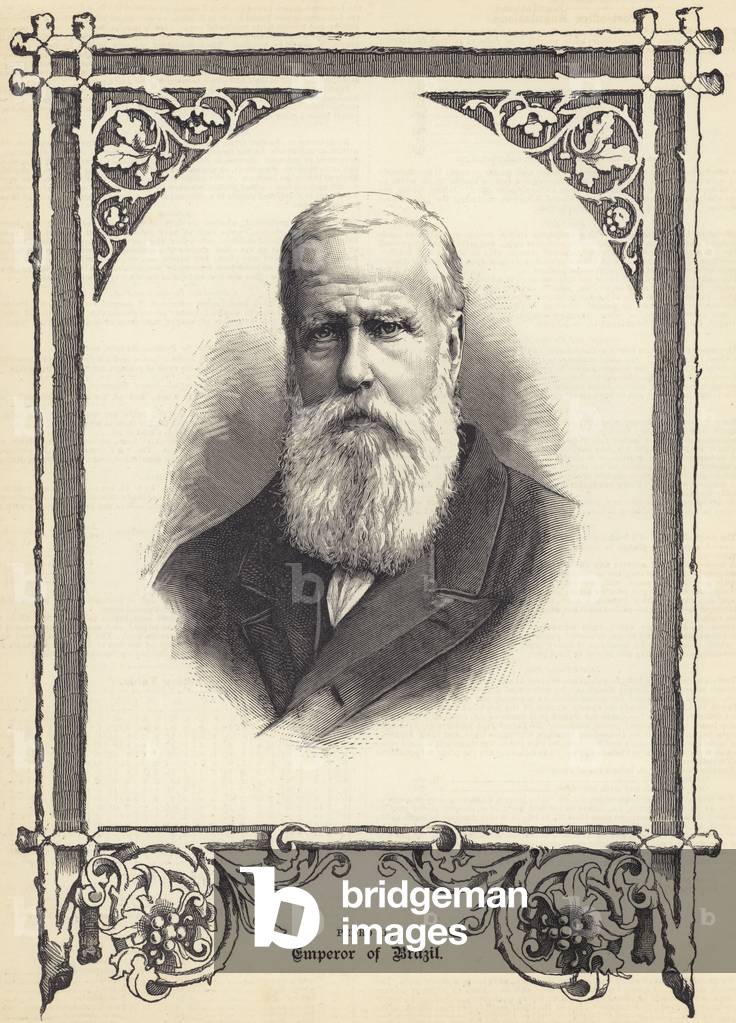 Pedro II, Emperor of Brazil (engraving)
