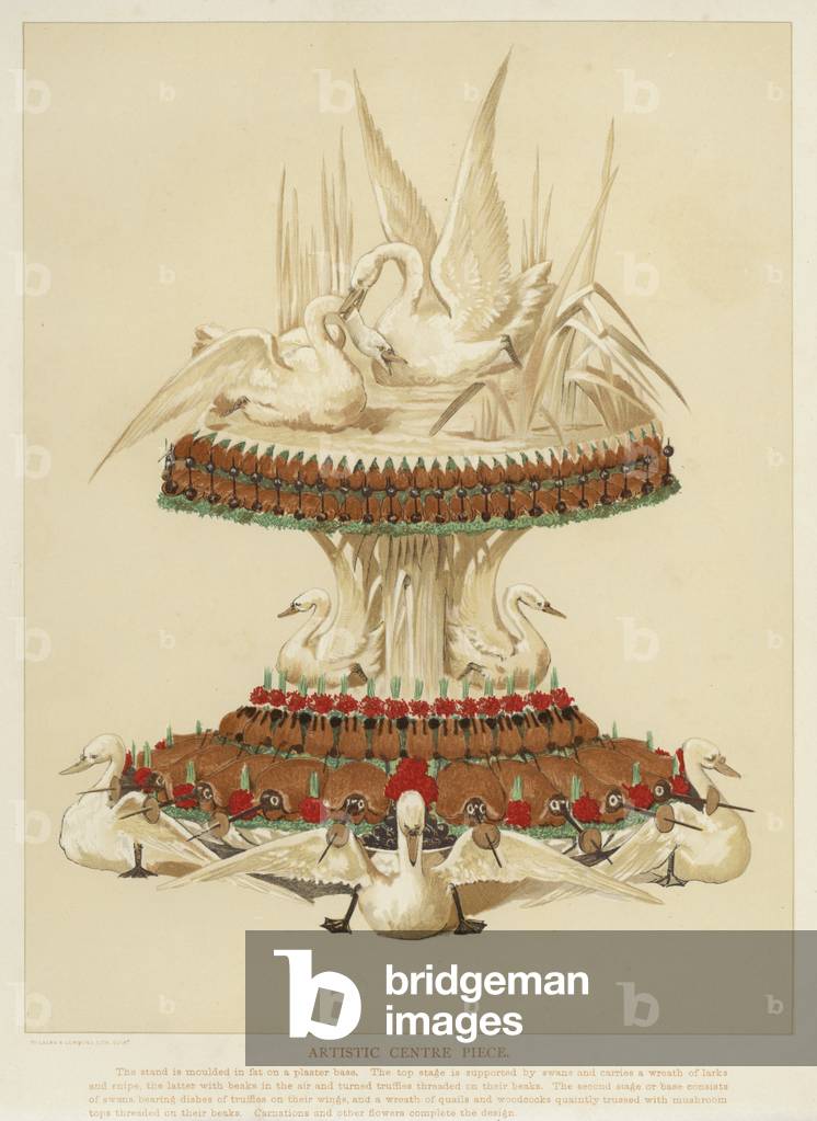 Artistic table centre piece (chromolitho)