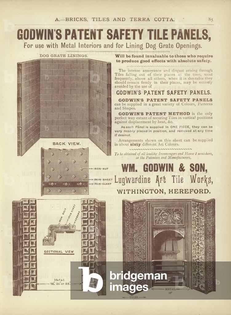 Page from The Architect's, Surveyor's and Engineer's Compendium 1892 (engraving)