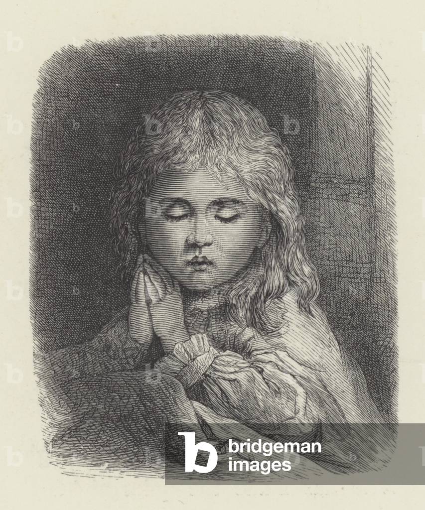Girl Praying (engraving)