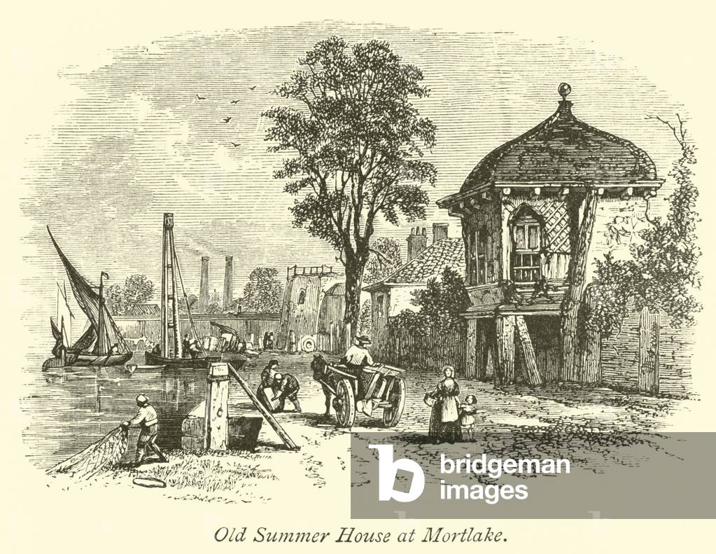 Old Summer House at Mortlake (engraving)