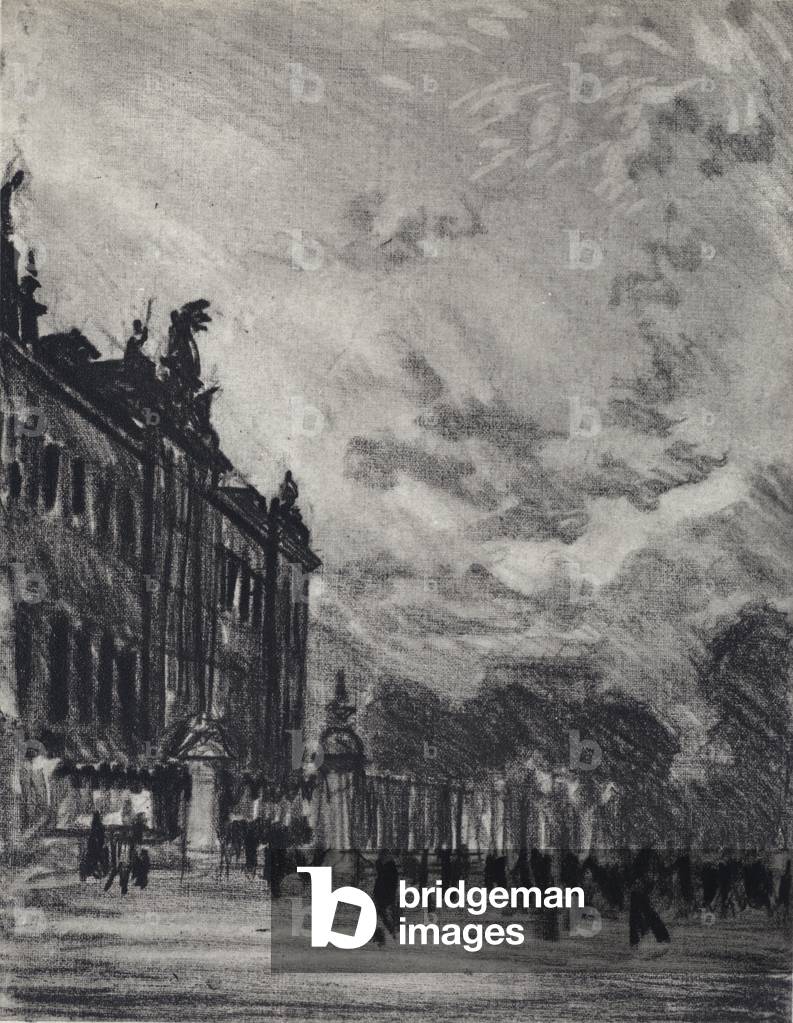 Buckingham Palace (litho)