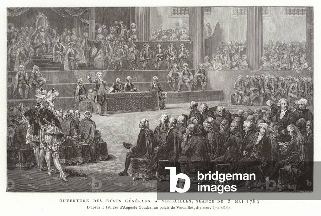 Opening of the Estates General, Versailles, 5 May 1789 (engraving)