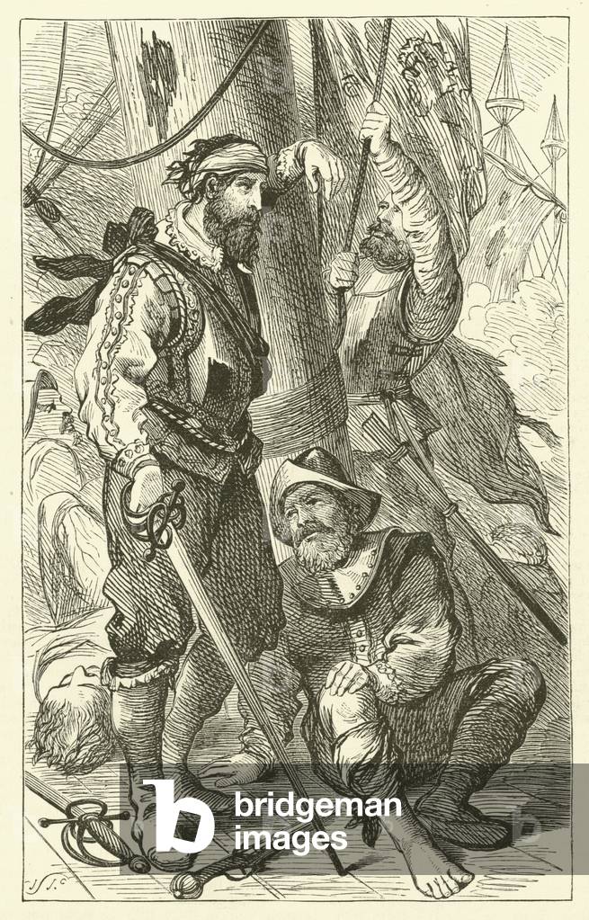 The Last Days of the 'Revenge' (engraving)