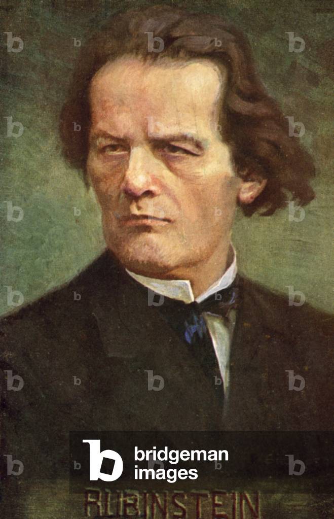 Anton Rubinstein (colour litho)