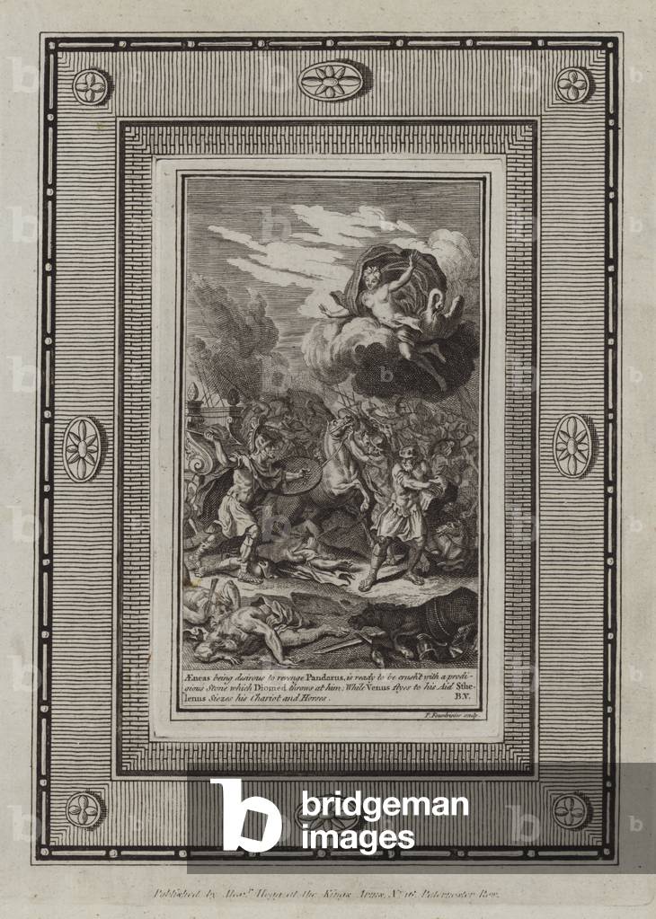 Illustration for Homer's Iliad (engraving)