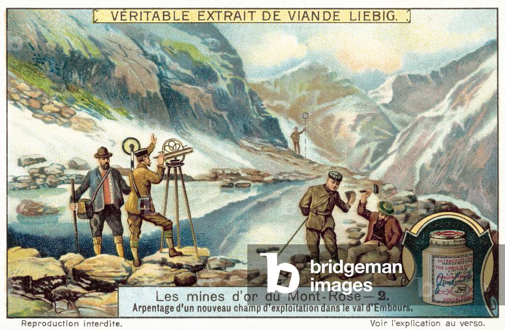 Survey of a new mining site (chromolitho)