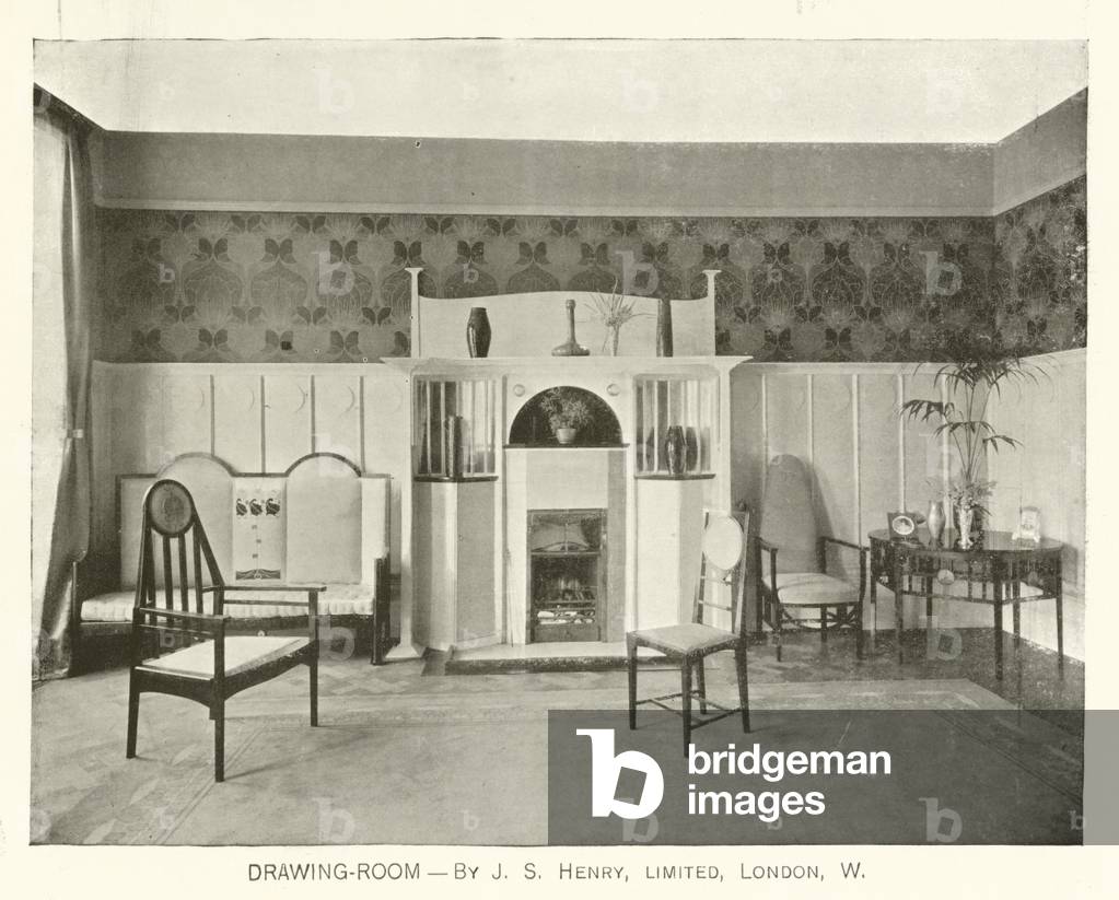 Drawing-Room, by J S Henry, London W (black and white photograph)