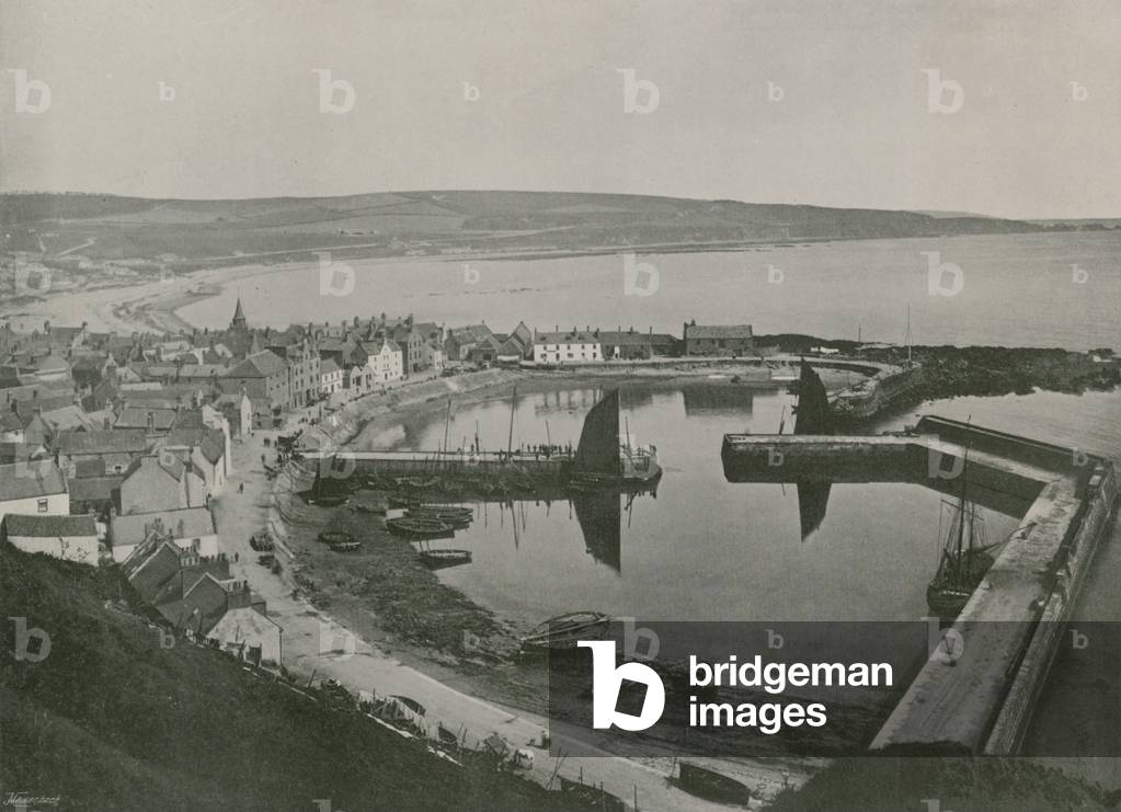 Stonehaven, the Harbour (b/w photo)