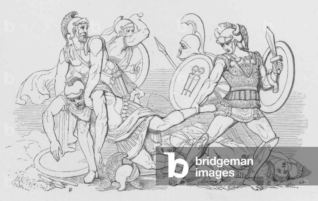 Battle Of The Lake Regillus (engraving)