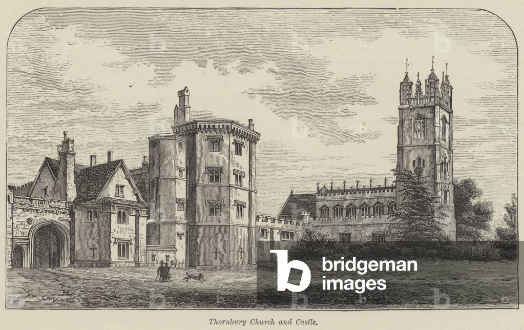 Thornbury Church and Castle (engraving)