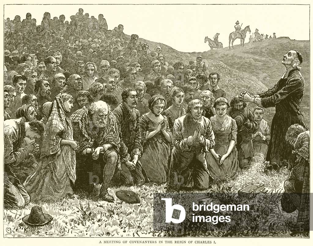 A Meeting of Covenanters in the Reign of Charles I (engraving)
