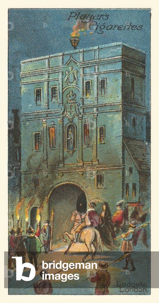 Ludgate, London (chromolitho)