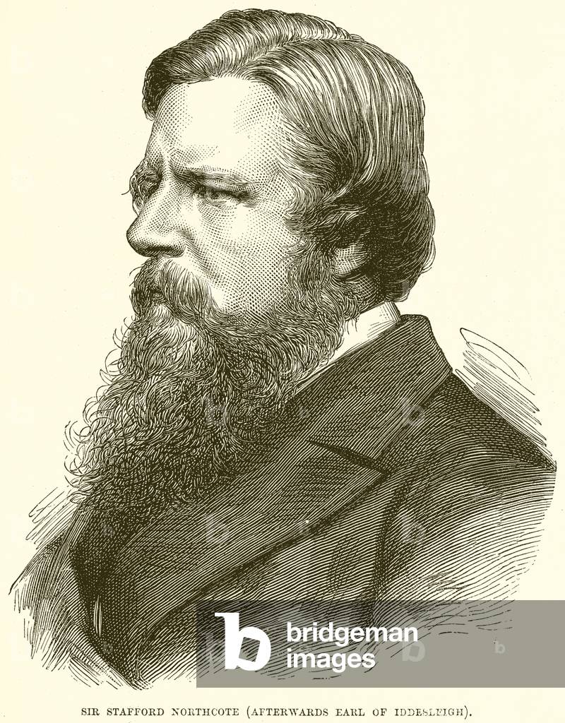 Sir Stafford Northcote (Afterwards Earl of Iddesleigh) (engraving)