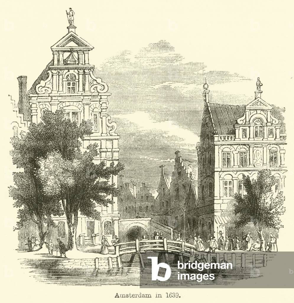 Amsterdam in 1639 (engraving)