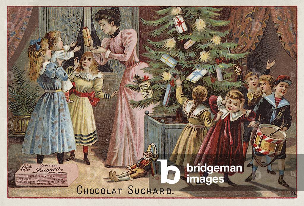 Suchard chocolates at Christmas (chromolitho)