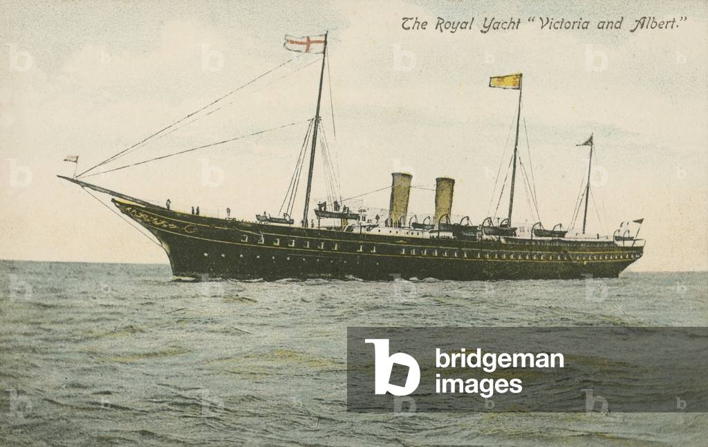 The Victoria and Albert, The Royal Yacht (colour photo)