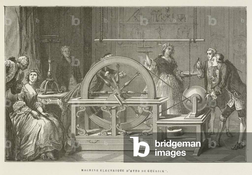 Machine Electrique D'Otto de Guericke (engraving)