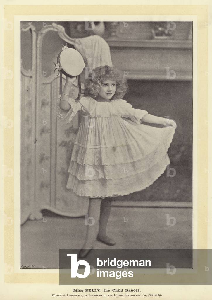 Miss Kelly, the Child Dancer (b/w photo)