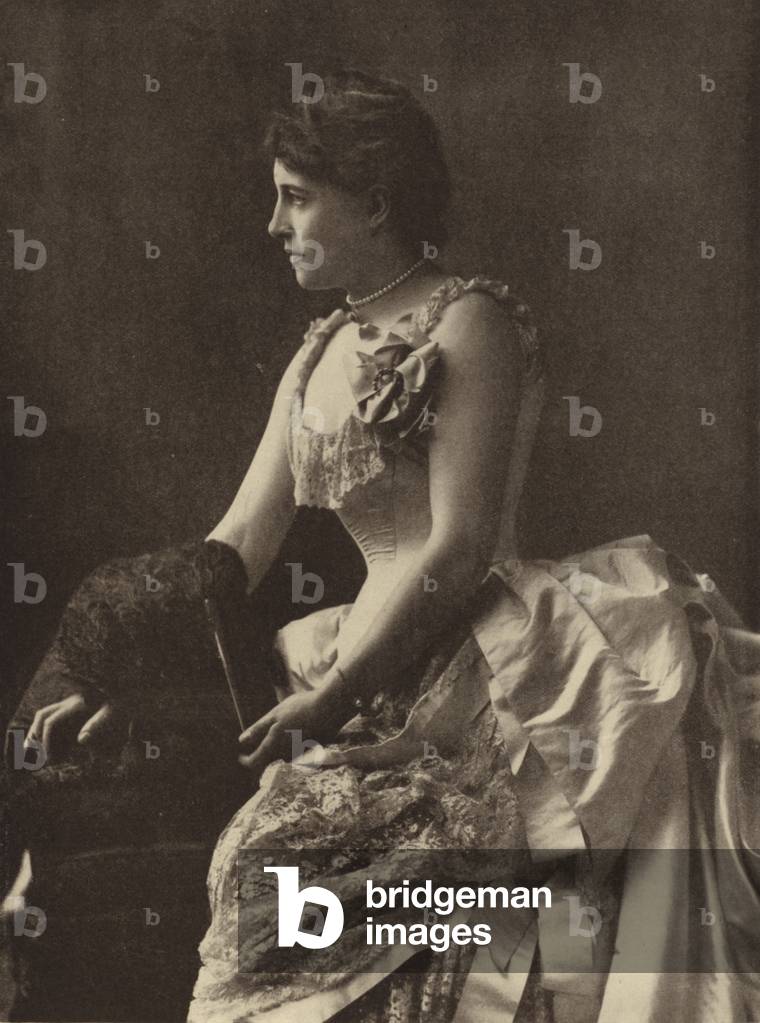 Lillie Langtry, British-American actress and socialite (b/w photo)