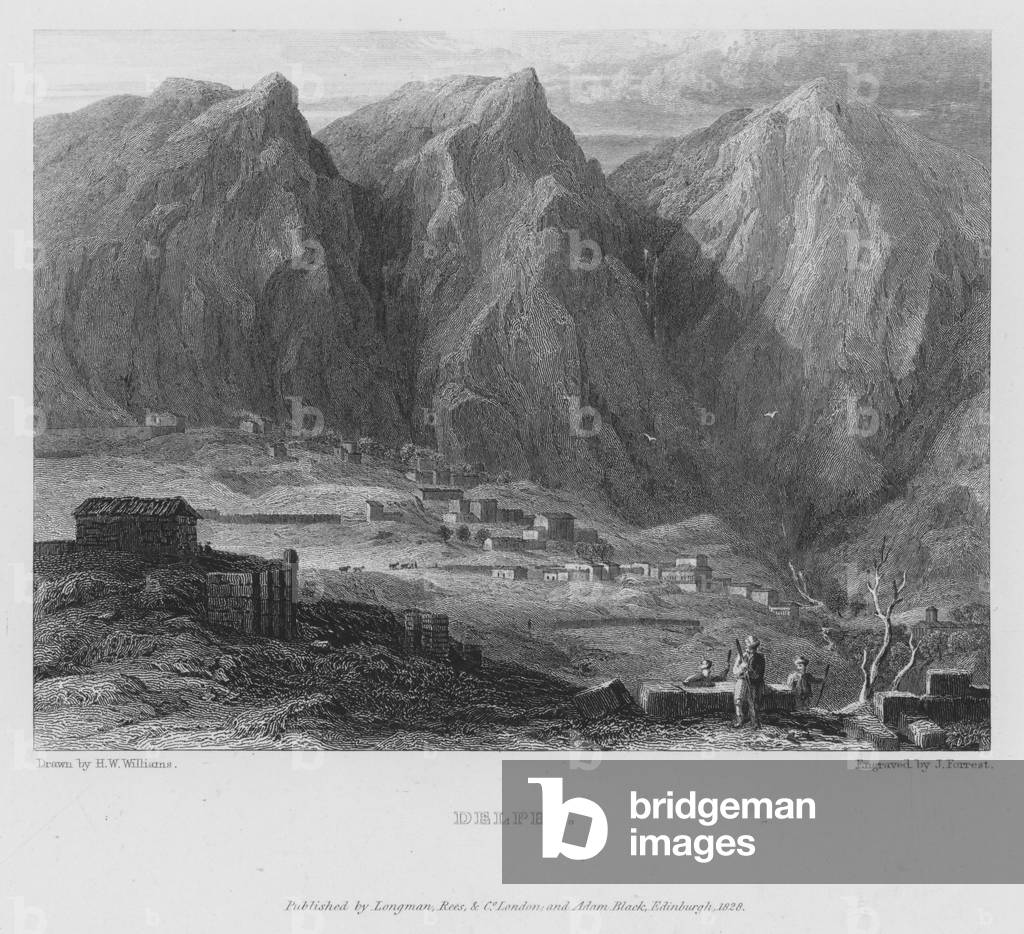 Delphi, Greece (engraving)