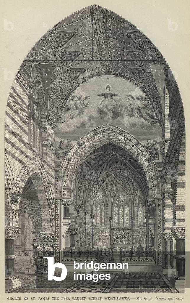 Church of St James the Less, Garden Street, Westminster (engraving)