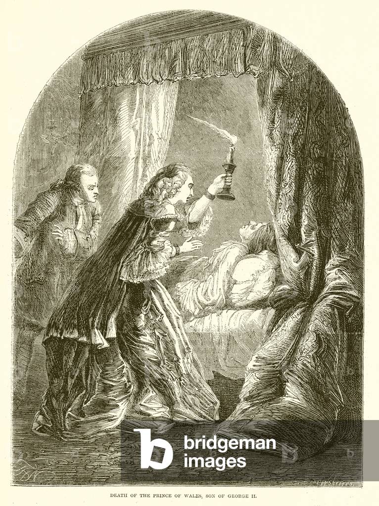 Death of the Prince of Wales, Son of George II (engraving)