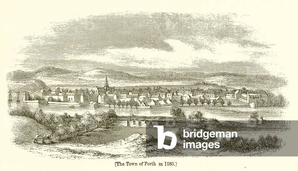 The Town of Perth in 1580 (engraving)