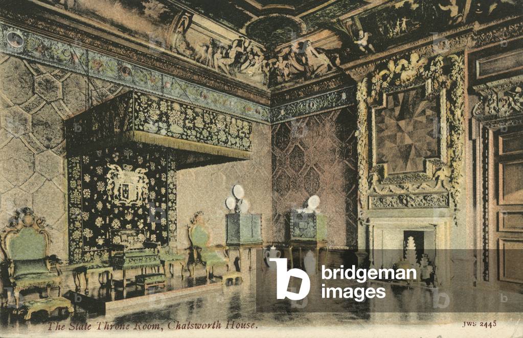 State Throne Room, Chatsworth House (colour photo)