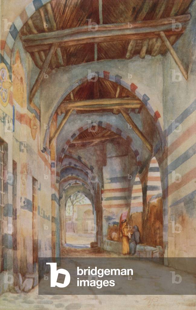 Tomb of Sheik Arslan, Damascus (colour litho)