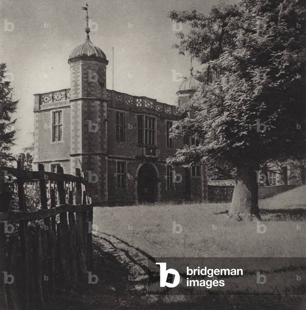 The Gatehouse, Charlecote (b/w photo)