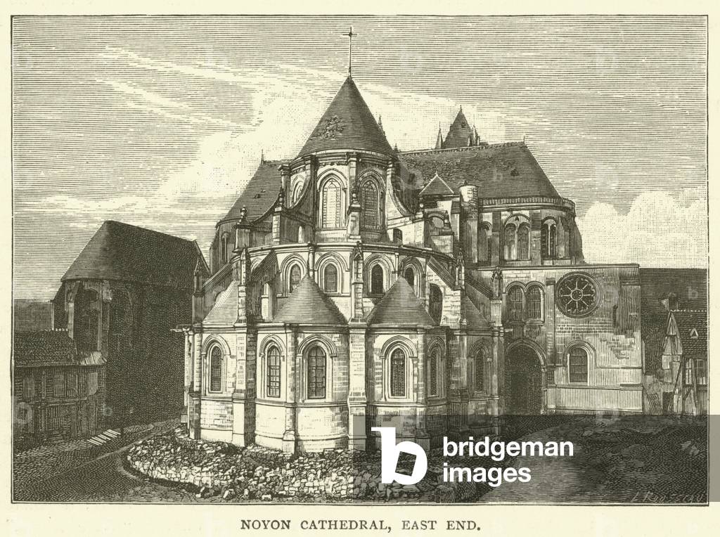 Noyon Cathedral, East End (engraving)