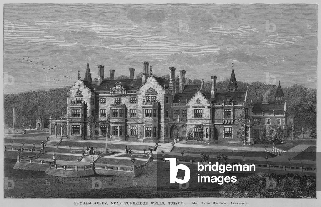 Bayham Abbey, near Tunbridge Wells, Sussex (engraving)
