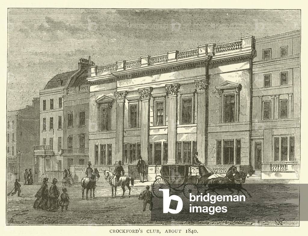 Crockford's Club, about 1840 (engraving)