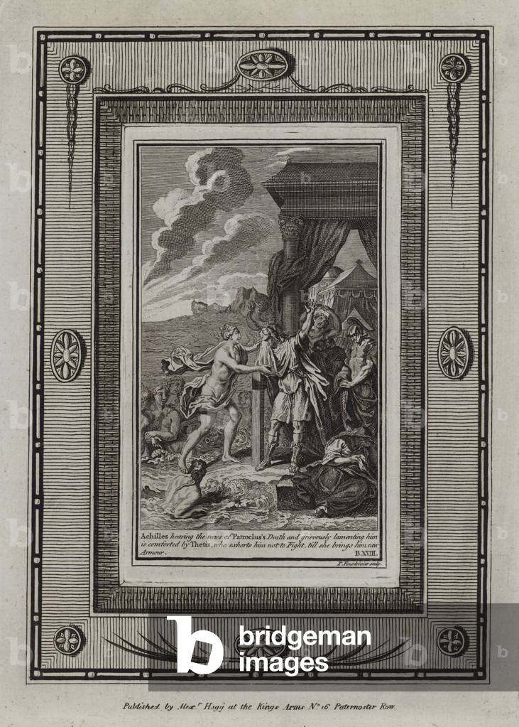 Illustration for Homer's Iliad (engraving)