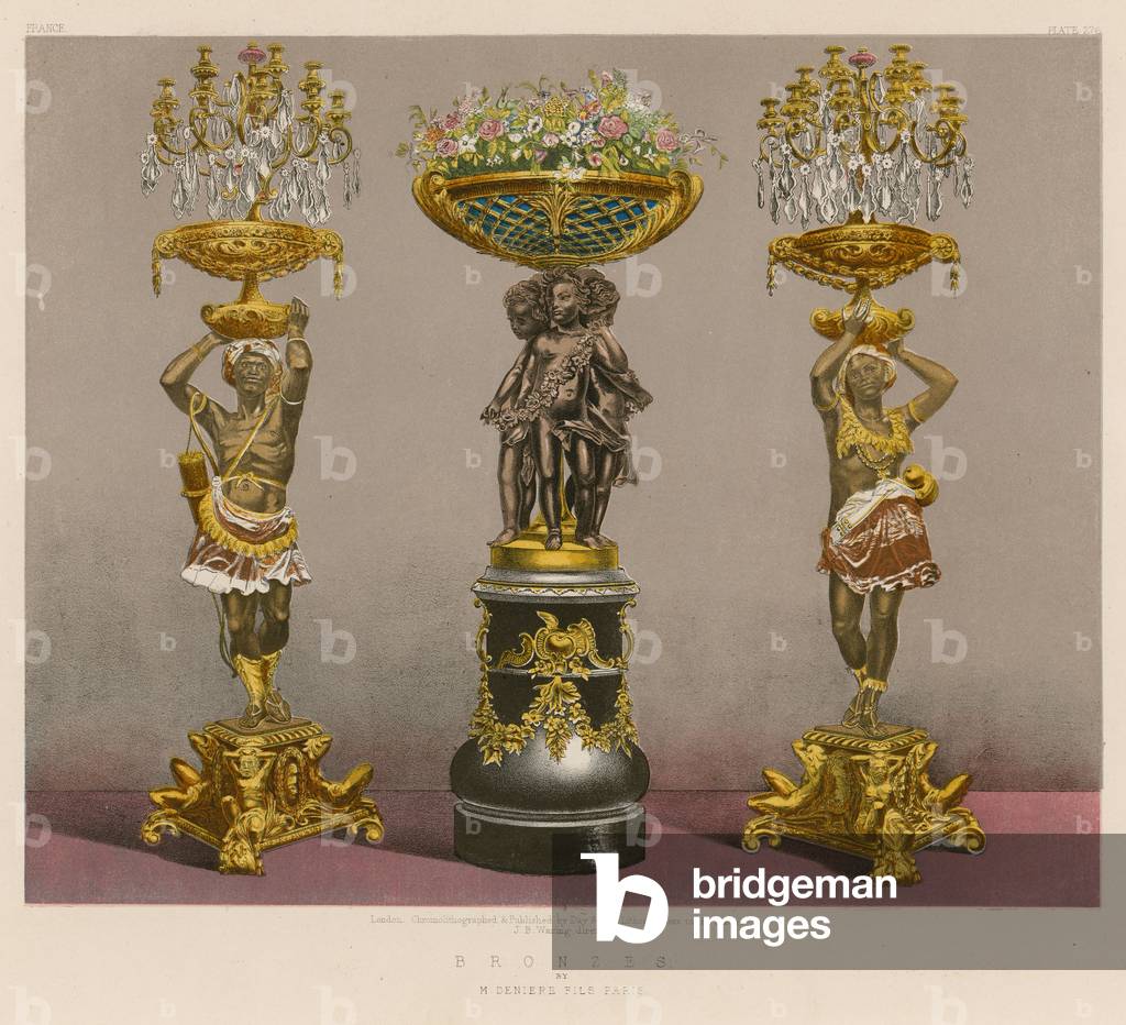 Bronzes by M Deniere Fils, Paris (chromolitho)