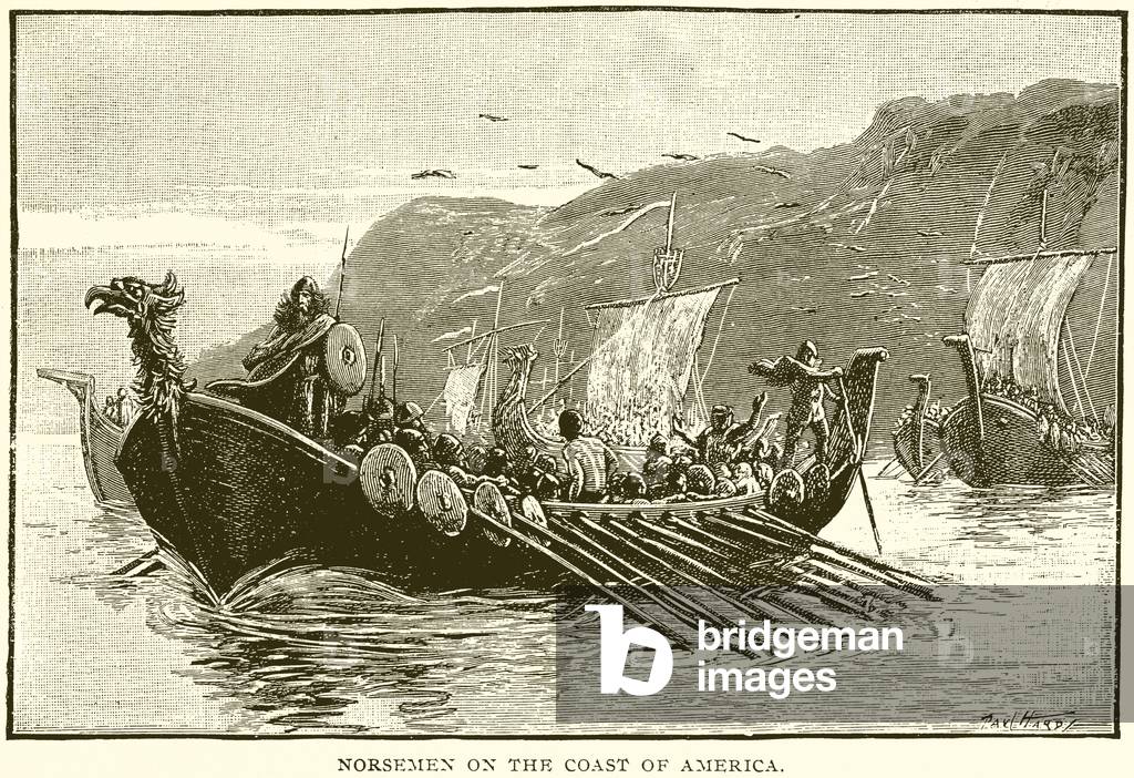 Norsemen on the Coast of America (engraving)