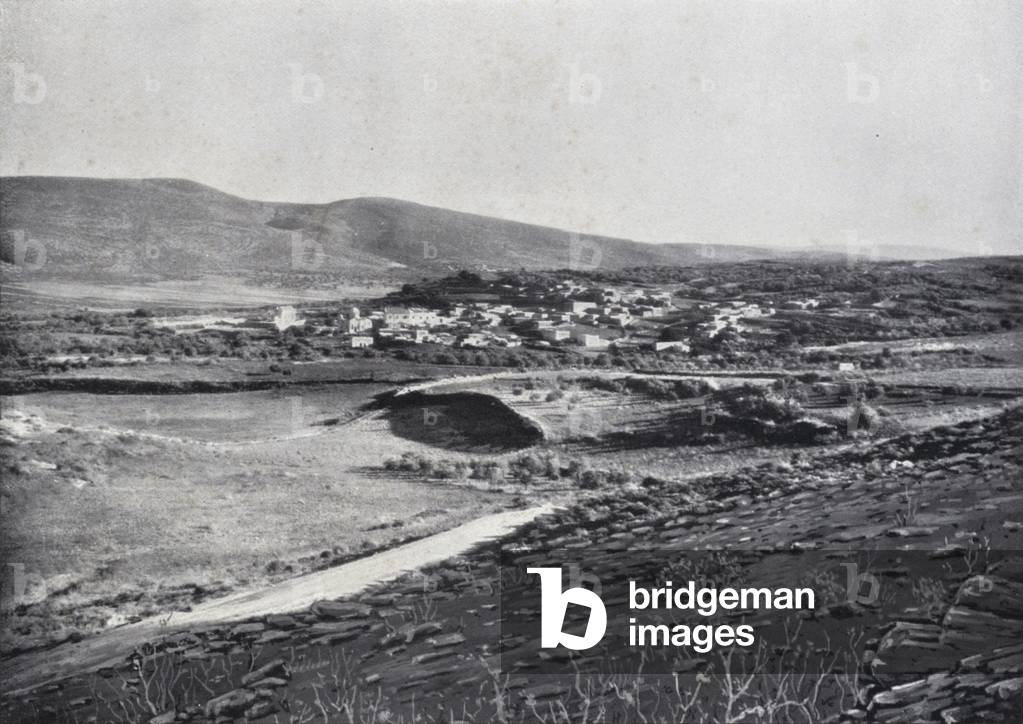 Cana and the Hills of Galilee (b/w photo)