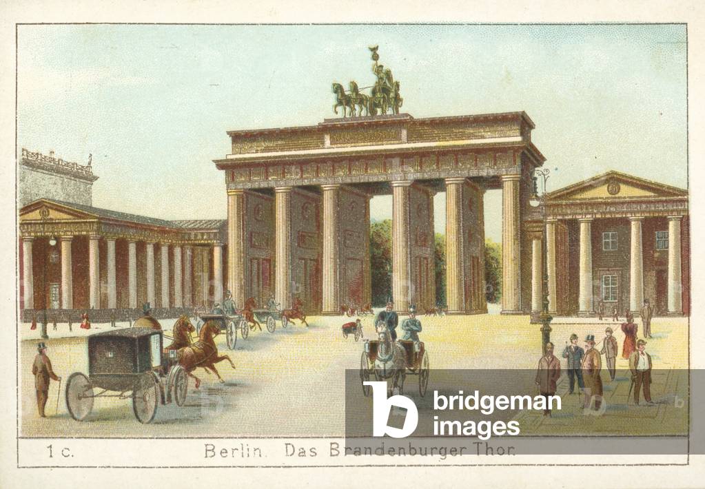 Brandenburg Gate, Berlin (chromolitho)