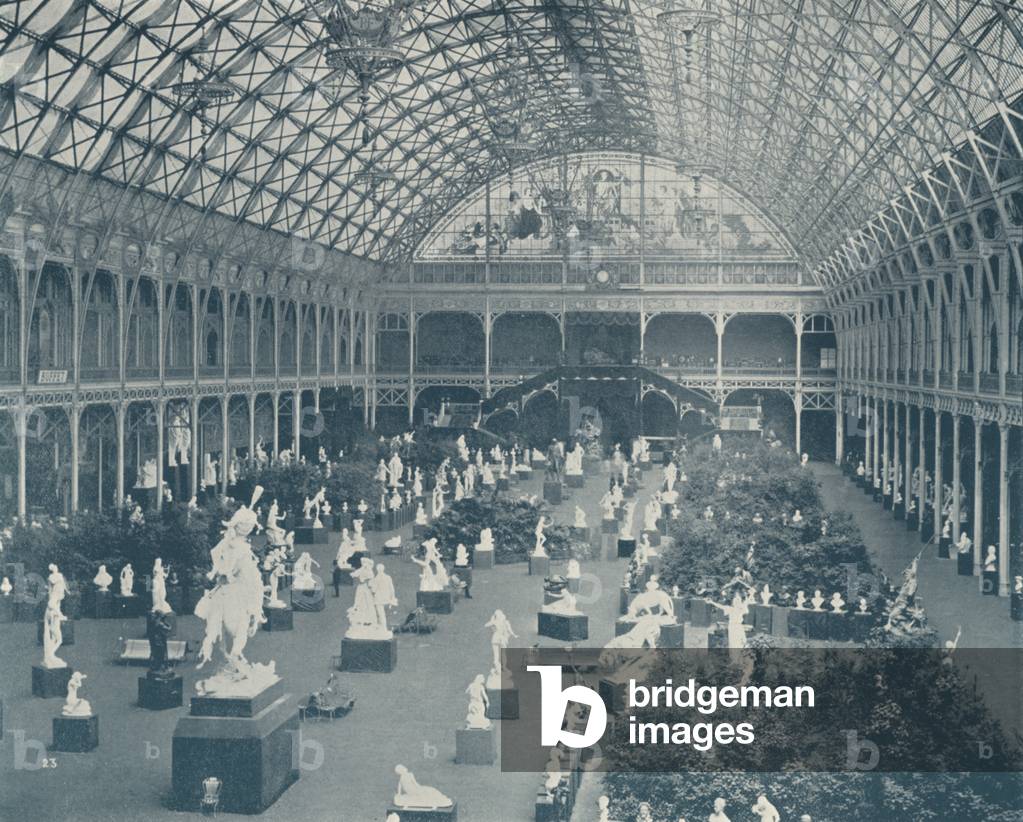 Paris: Salon of the Palace of Industry (b/w photo)