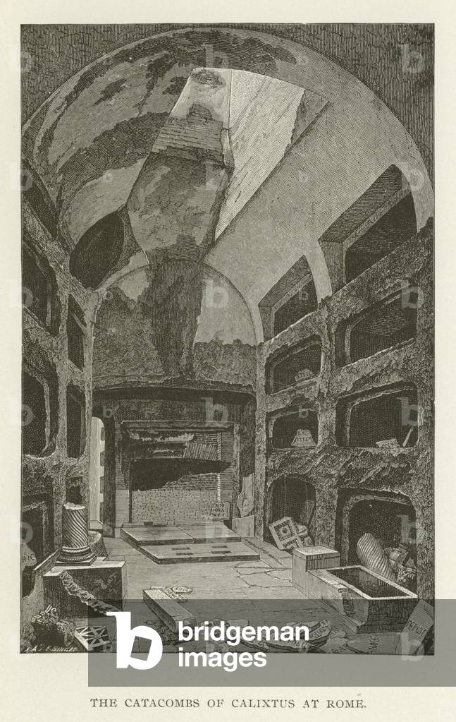 The Catacombs of Calixtus at Rome (engraving)