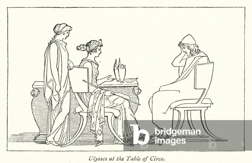 Ulysses at the Table of Circe (litho)