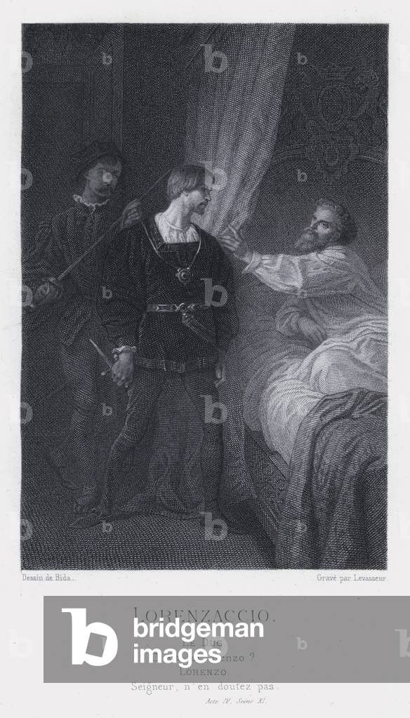 Lorenzaccio, Le Duc (engraving)