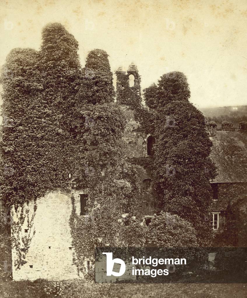 Berry Pomeroy Castle, South Devon (b/w photo)