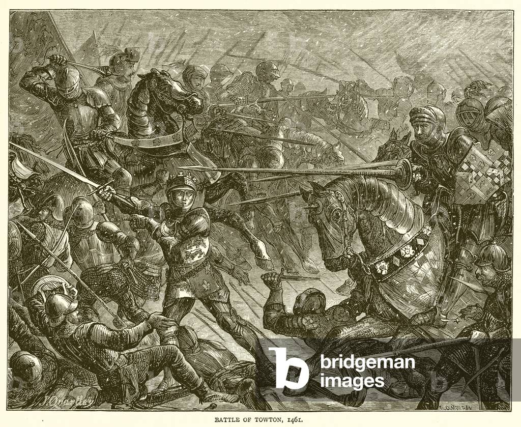 Battle of Towton, 1461 (engraving)