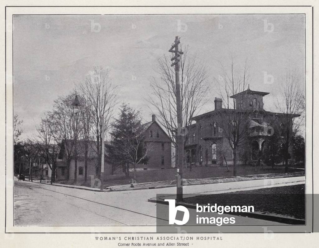 Jamestown, NY: Woman's Christian Association Hospital (b/w photo)