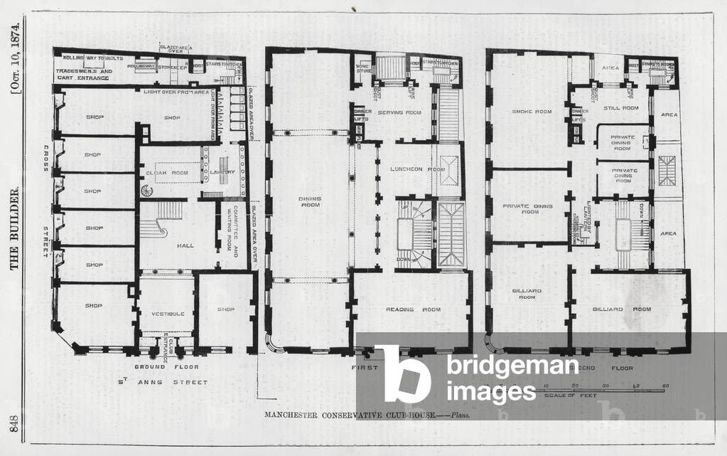 Manchester Conservative Club-House (engraving)