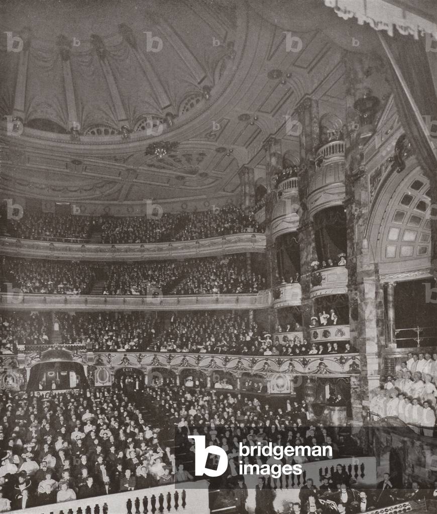 The Coliseum during a Performance (b/w photo)