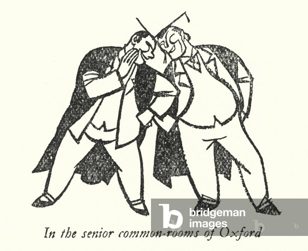 Dons, In the senior common-rooms of Oxford (litho)